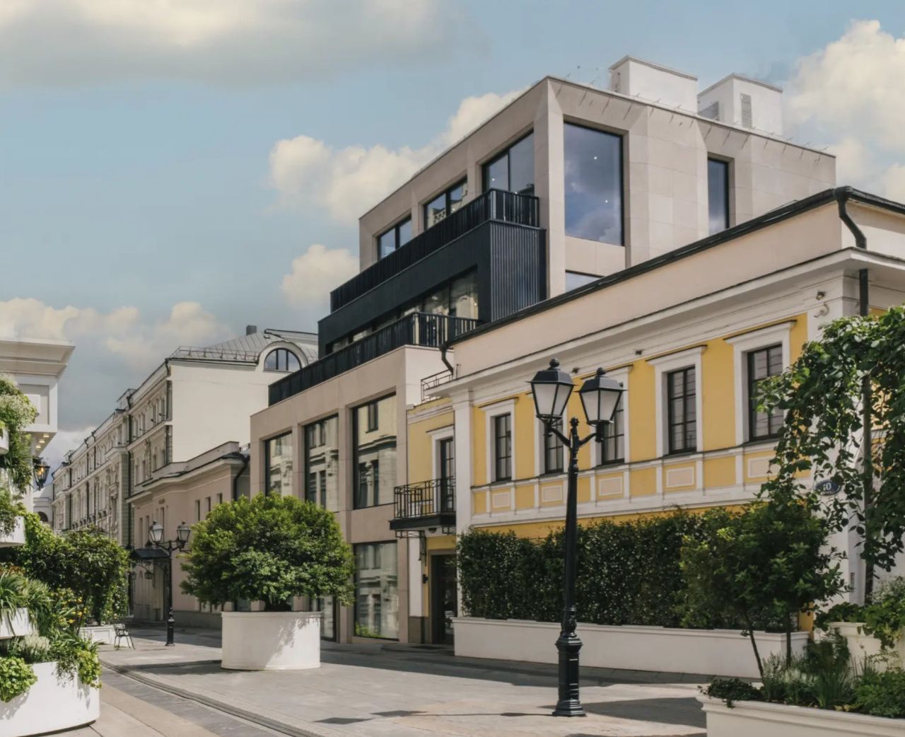фасад дома, здание по адресу г Москва, Столешников пер, д 10А